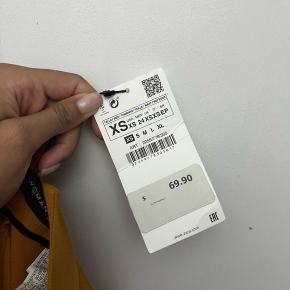 Zara Mustard Trouser Pants - Picture 4 of 5